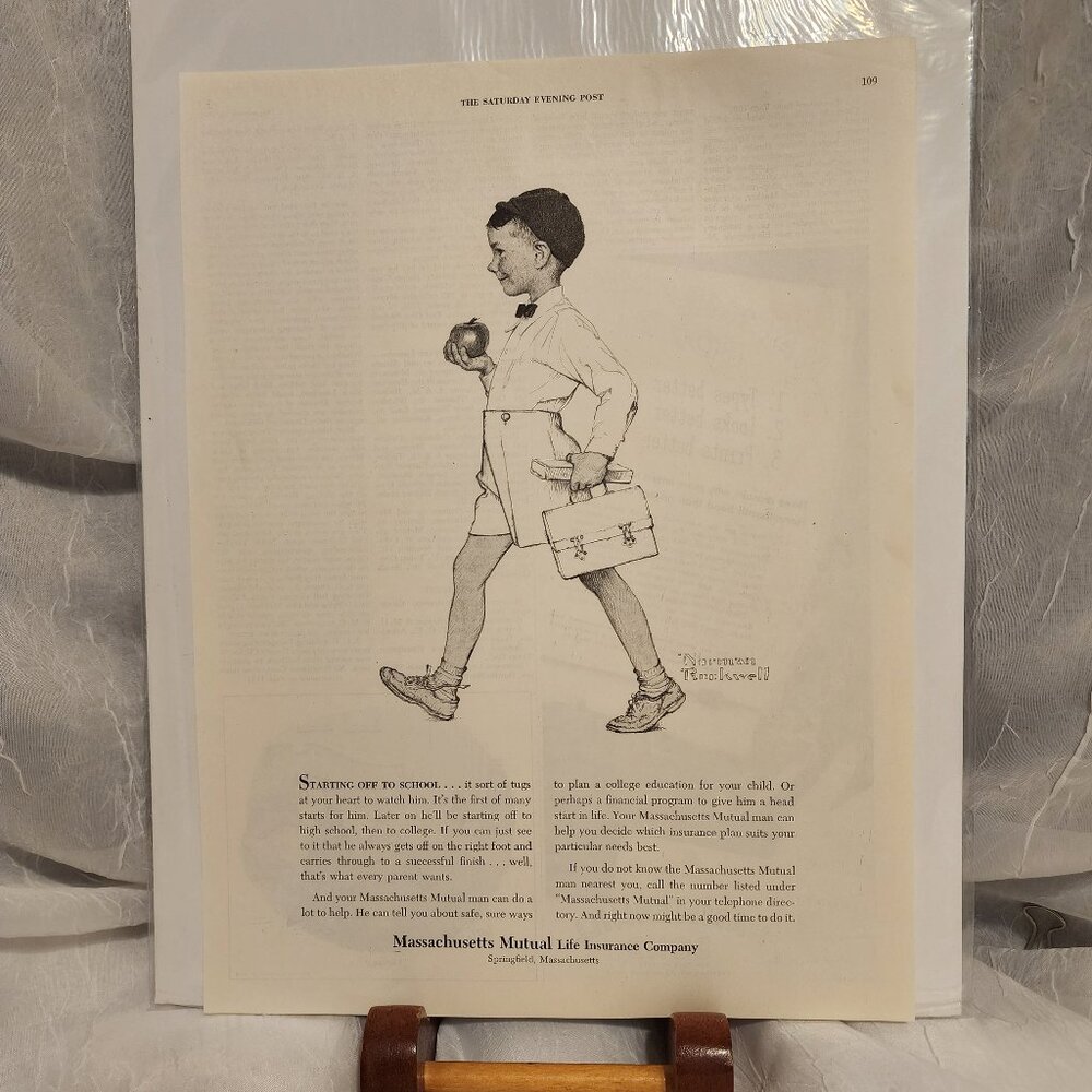 Norman Rockwell Print - Mass Mutual Insurance Print